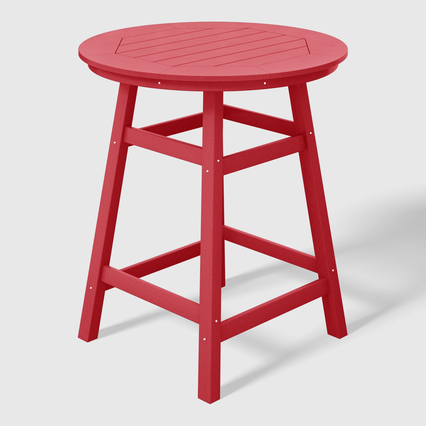 Stockholm All-Weather Outdoor 35" Round Counter Table (37" Height) Red Seahawk Designs Patio Bar Tables