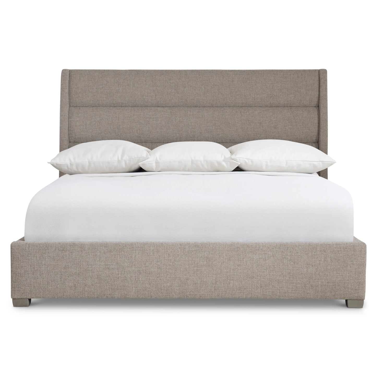 Bernhardt Vale Panel Bed — Channeled Upholstered King Bernhardt Bed