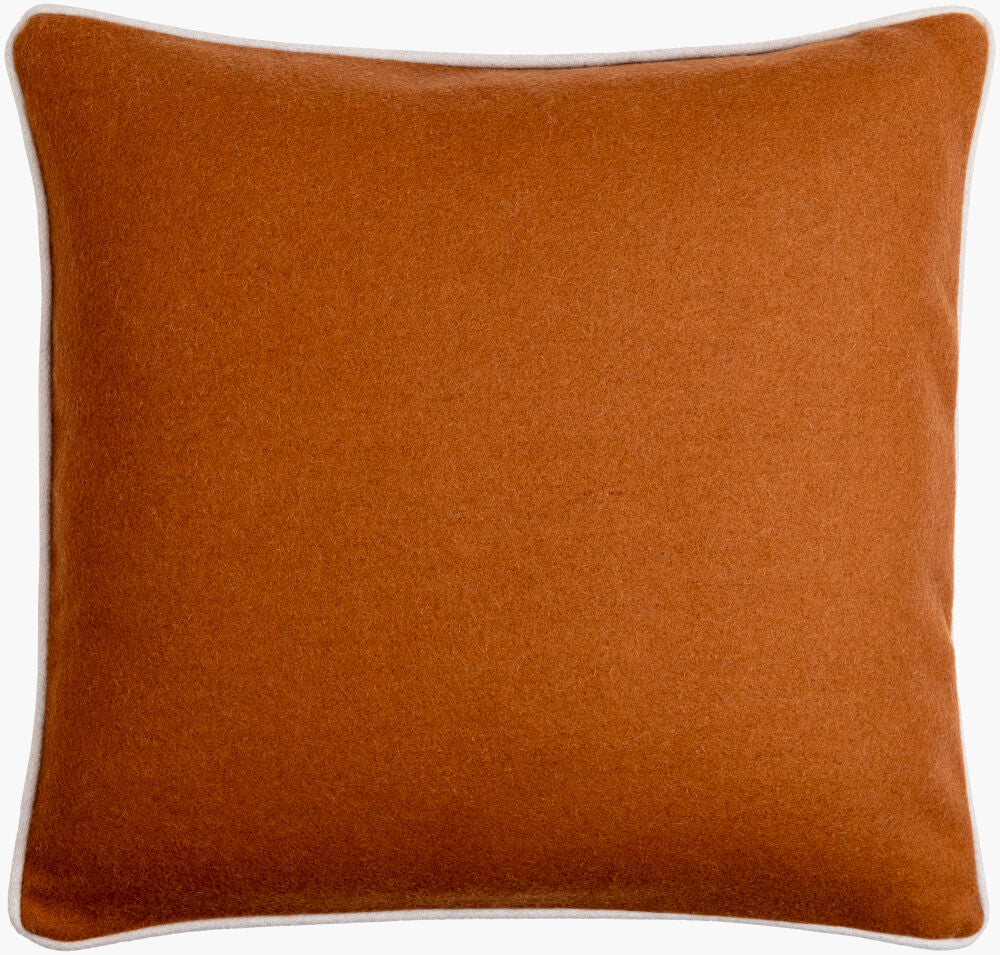 Ackerly Accent Pillow — Light Gray/Medium Brown