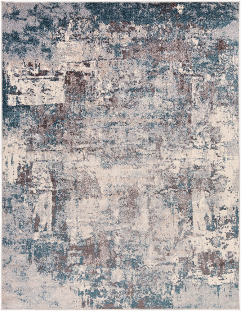 Ankara Machine Woven Rug — Charcoal/Cream Livabliss Area Rug