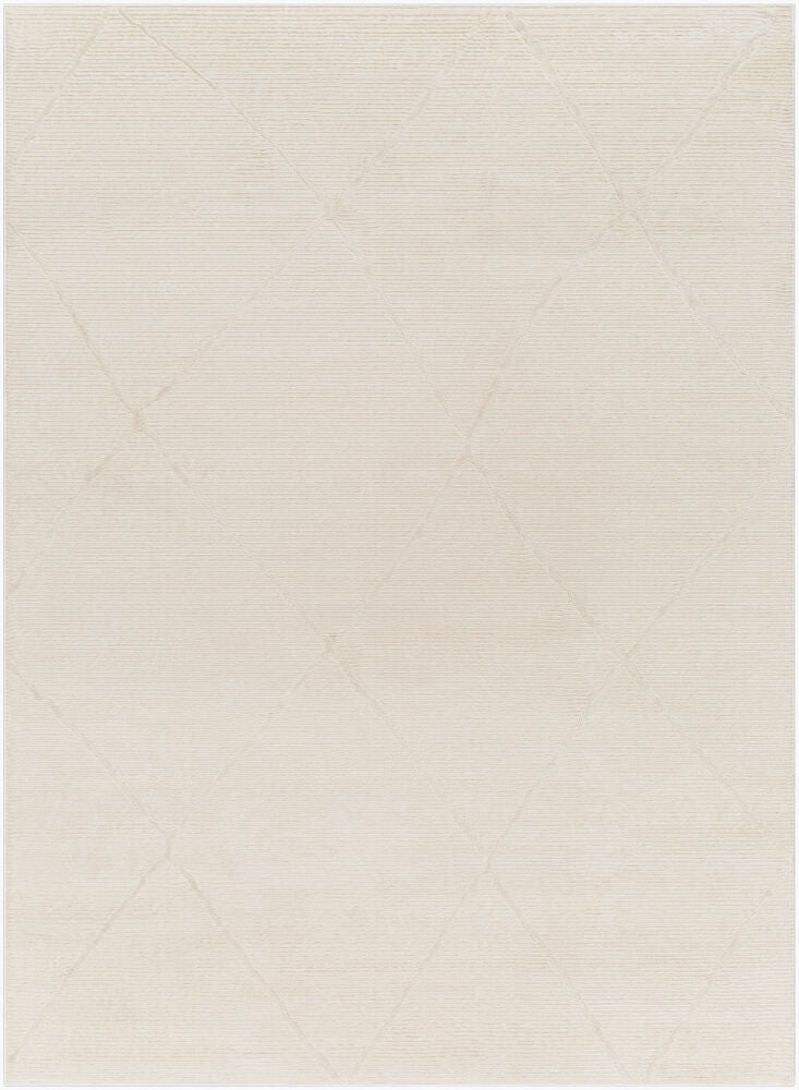 Alder Machine Woven Rug — Cream/Ivory