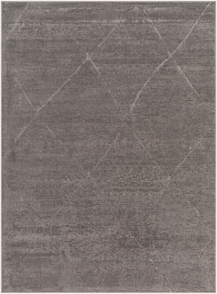Alder Machine Woven Rug — Black/Charcoal