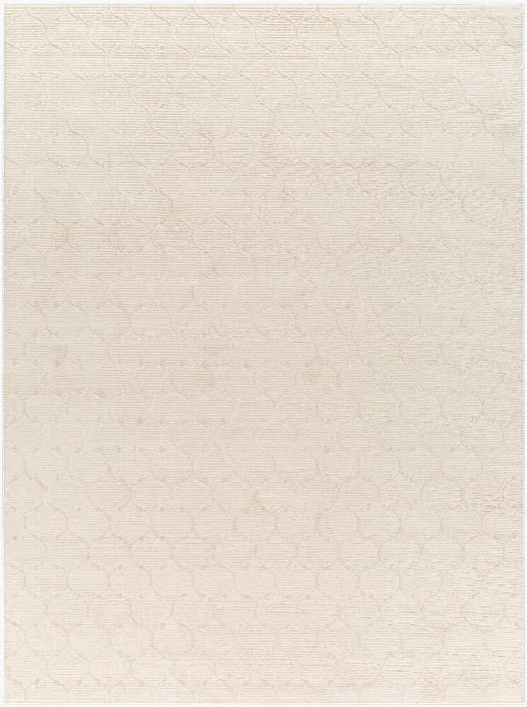 Alder Machine Woven Rug — Cream/Ivory