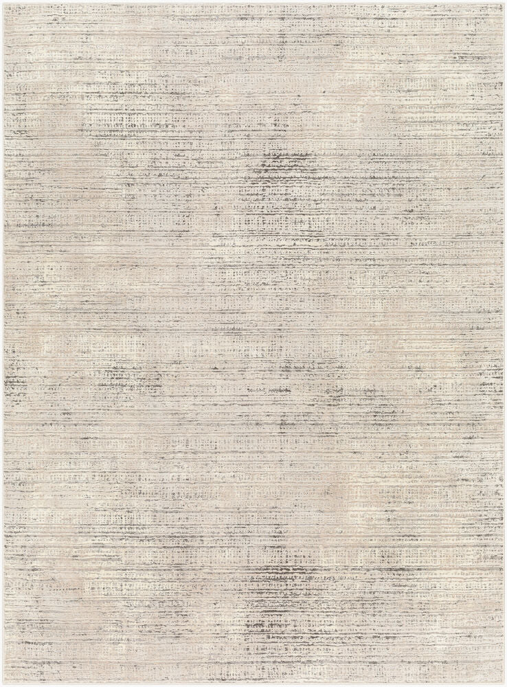 Alder Machine Woven Rug — Charcoal/Cream