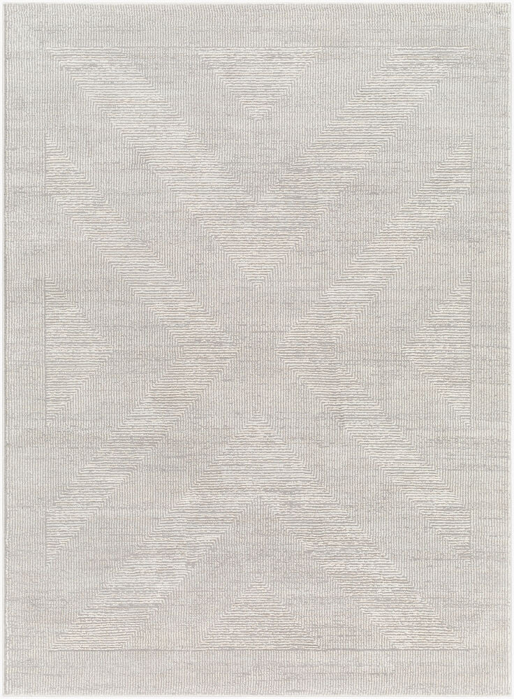 Alder Machine Woven Rug — Cream/Gray