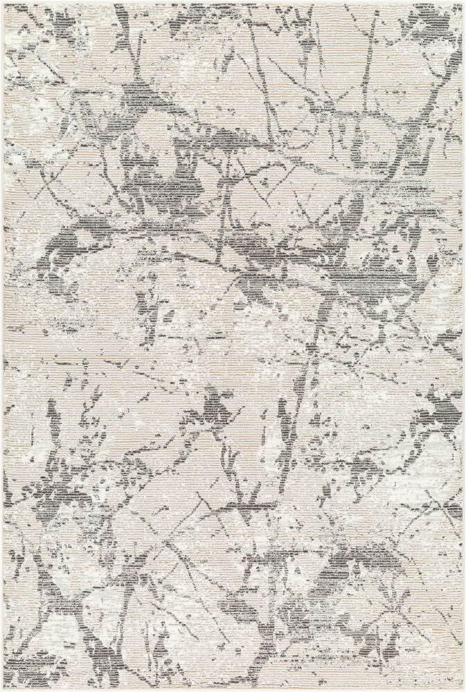 Alder Machine Woven Rug — Charcoal/Gray