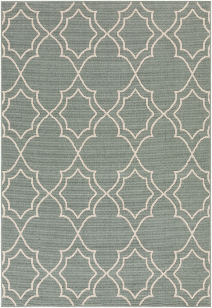 Alfresco Machine Woven Rug — Beige/Dusty Sage