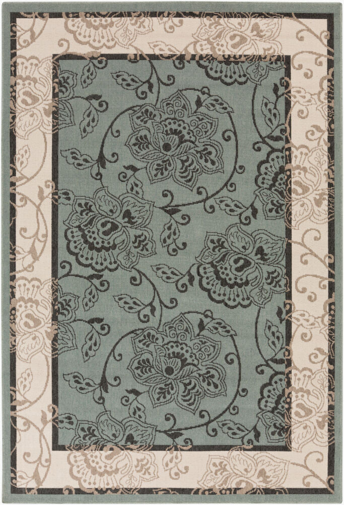 Alfresco Machine Woven Rug — Beige/Black