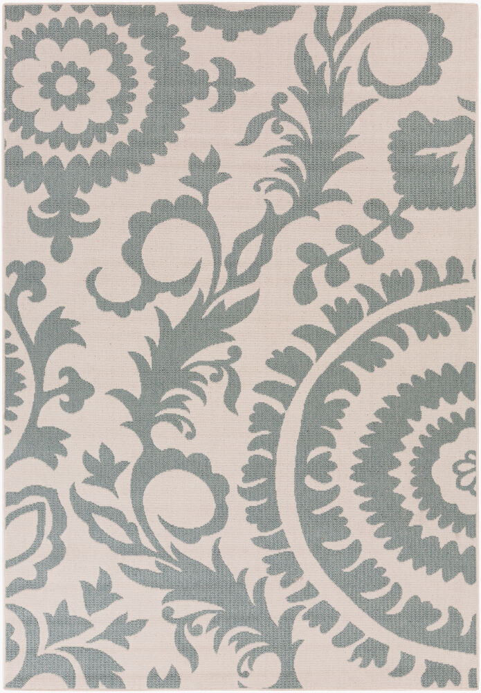 Alfresco Machine Woven Rug — Beige/Dusty Sage
