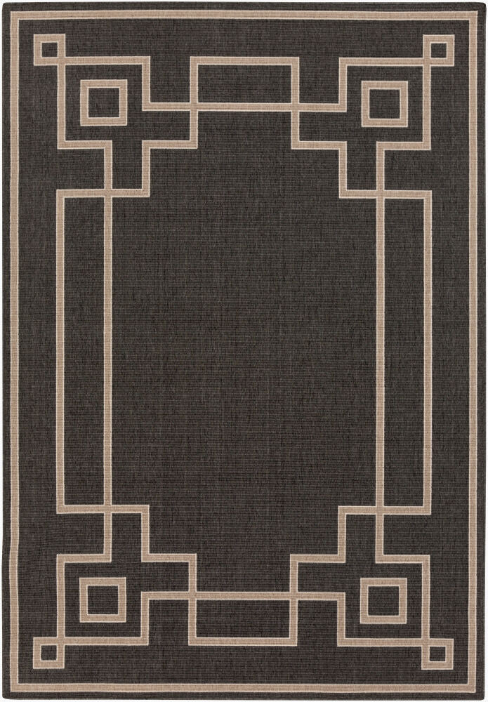 Alfresco Machine Woven Rug — Beige/Black