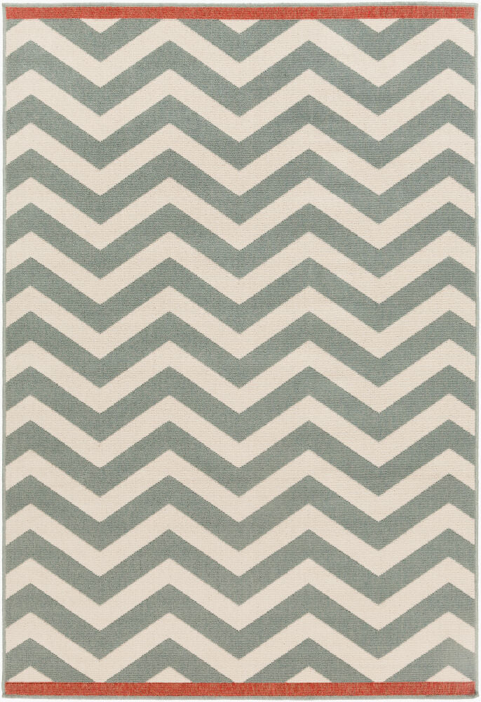Alfresco Machine Woven Rug — Beige/Dusty Sage