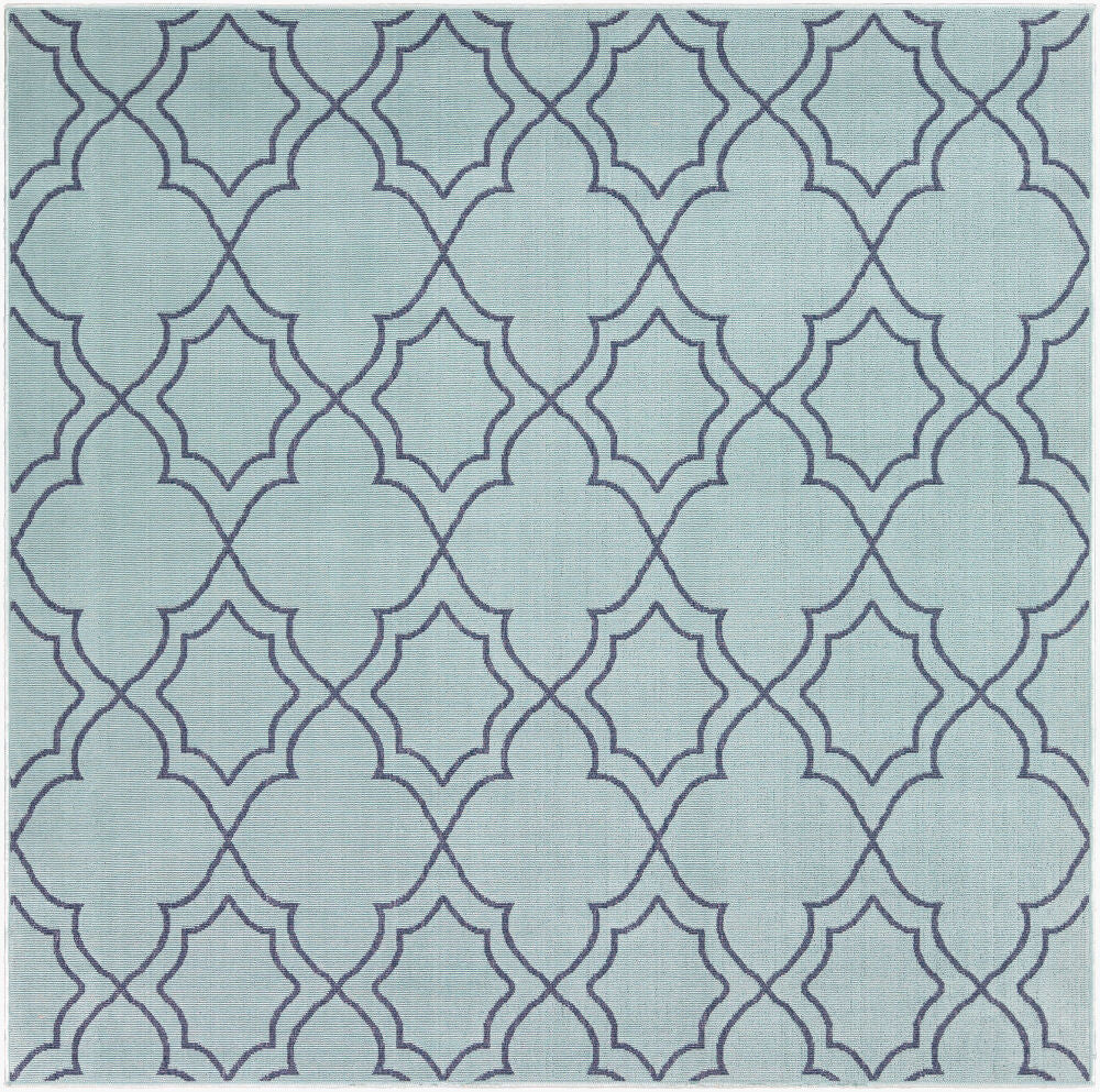 Alfresco Machine Woven Rug — Navy/Pale Blue Livabliss Area Rug