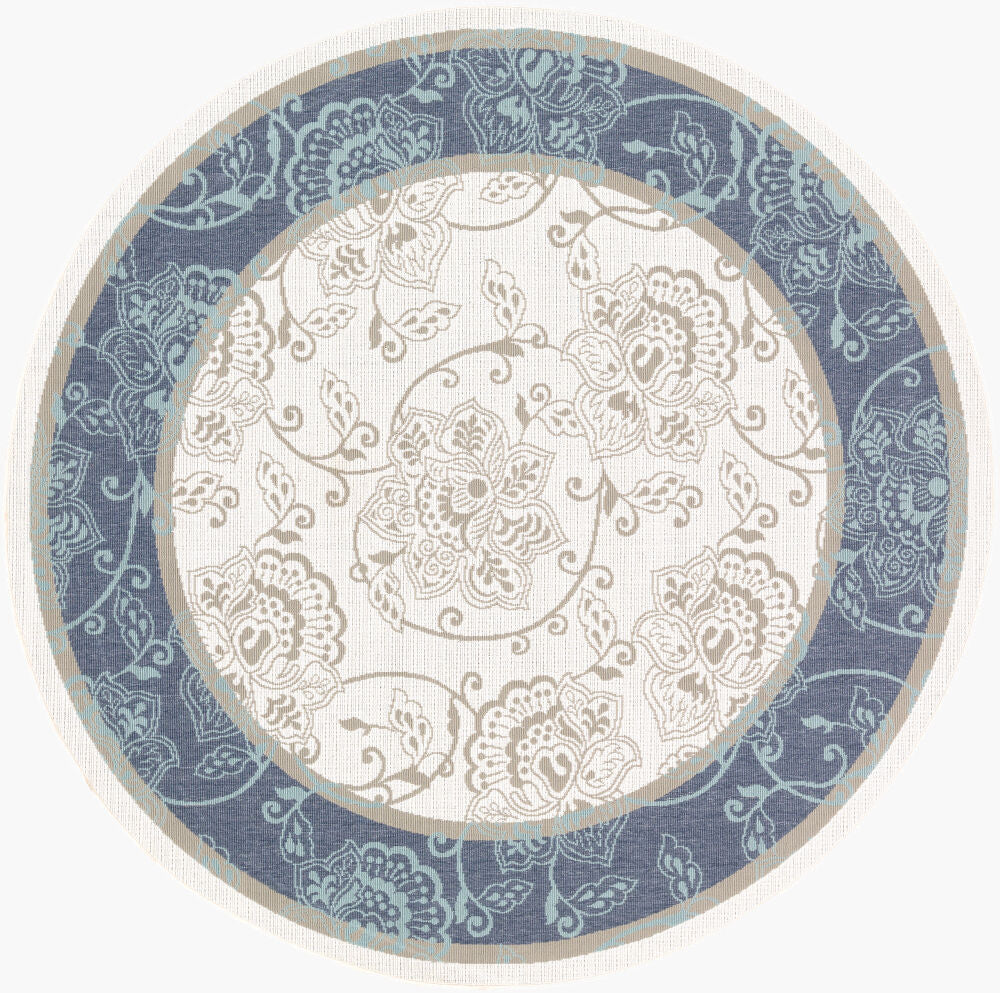 Alfresco Machine Woven Rug — Navy/Pale Blue