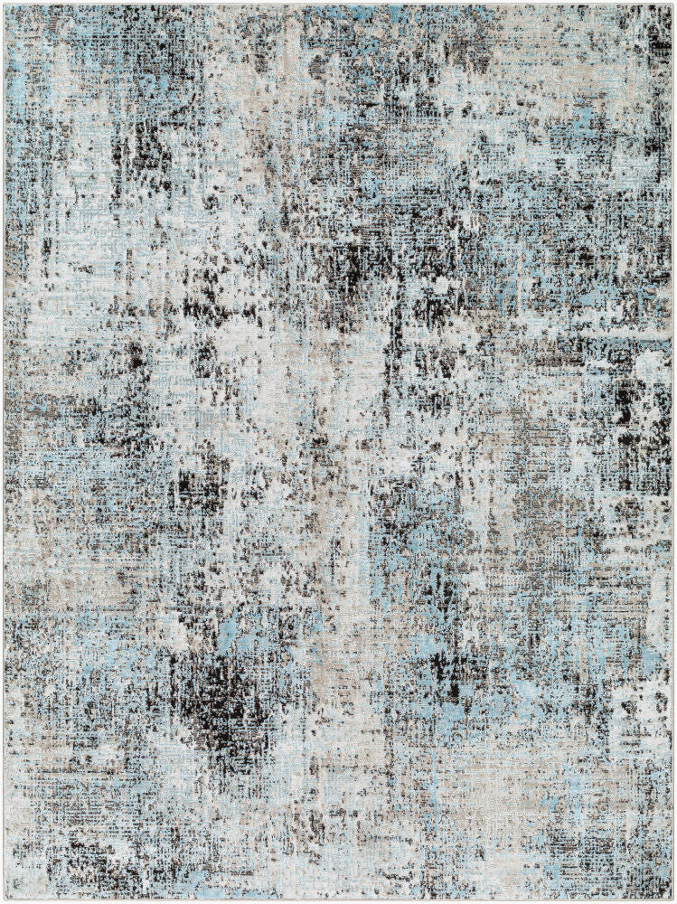 Allegro Machine Woven Rug — Blue/Charcoal