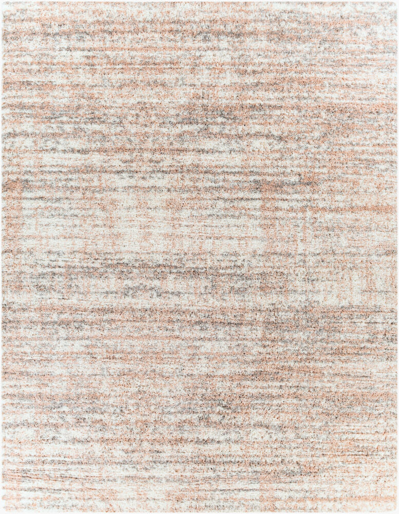 Aliyah Shag Machine Woven Rug — Cream/Dusty Pink