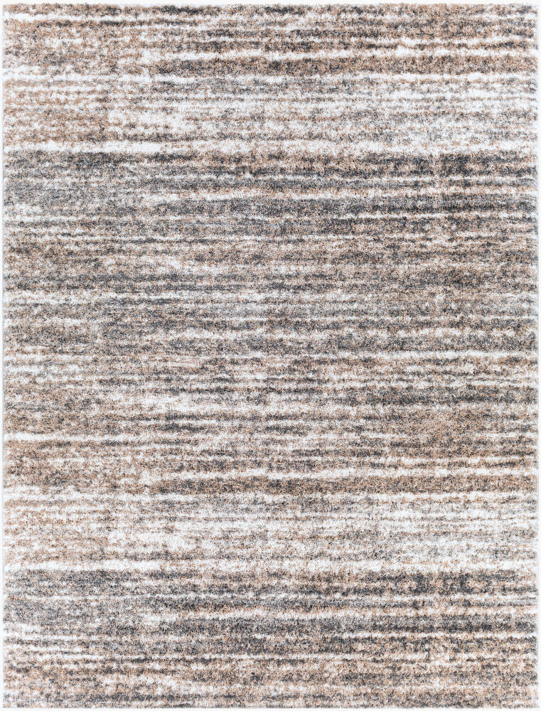 Aliyah Shag Machine Woven Rug — Charcoal/Cream