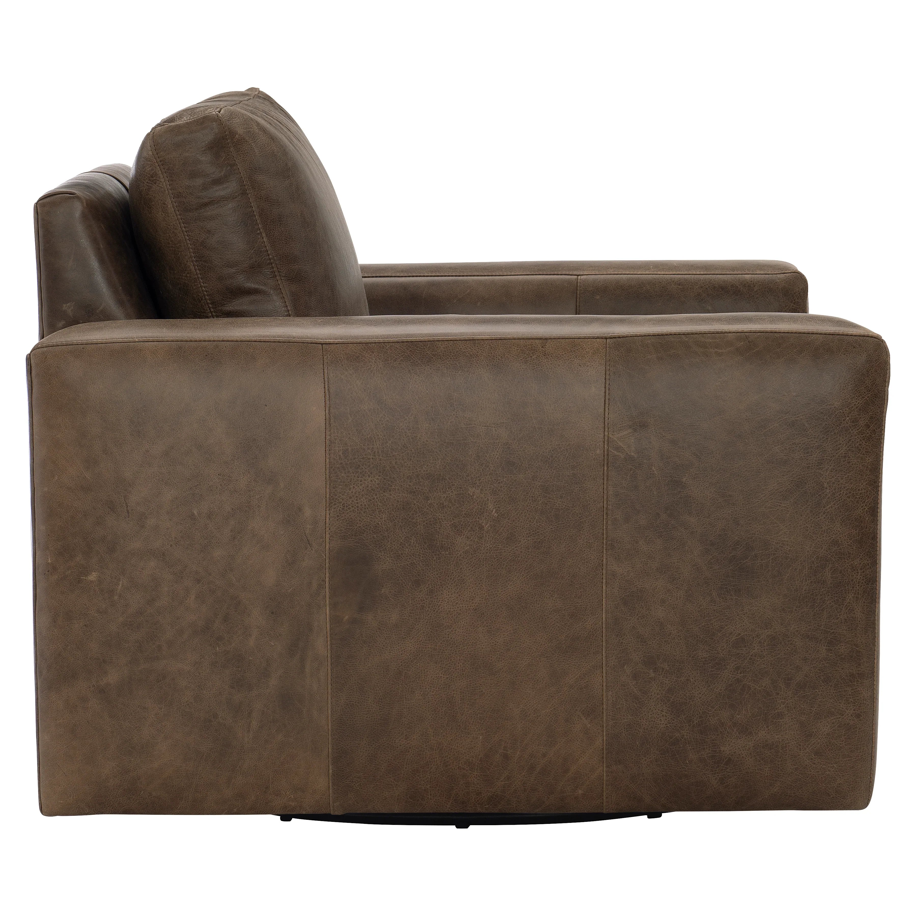Dawkins Leather Swivel Chair Bernhardt Living