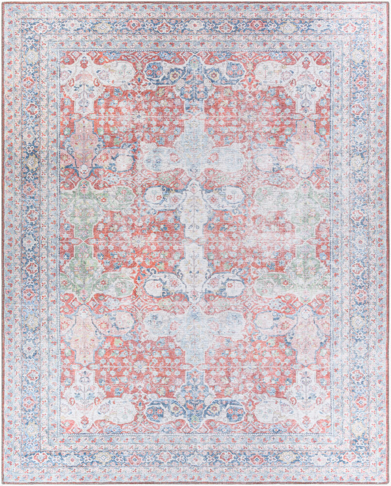 Alanya Machine Woven Rug — Blush/Cream