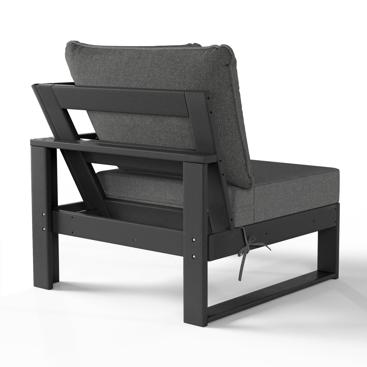 Signature All-Weather Outdoor Modular Patio Deep Seating Corner Chair (Corner Sectional Seat) Seahawk Designs Patio Chairs