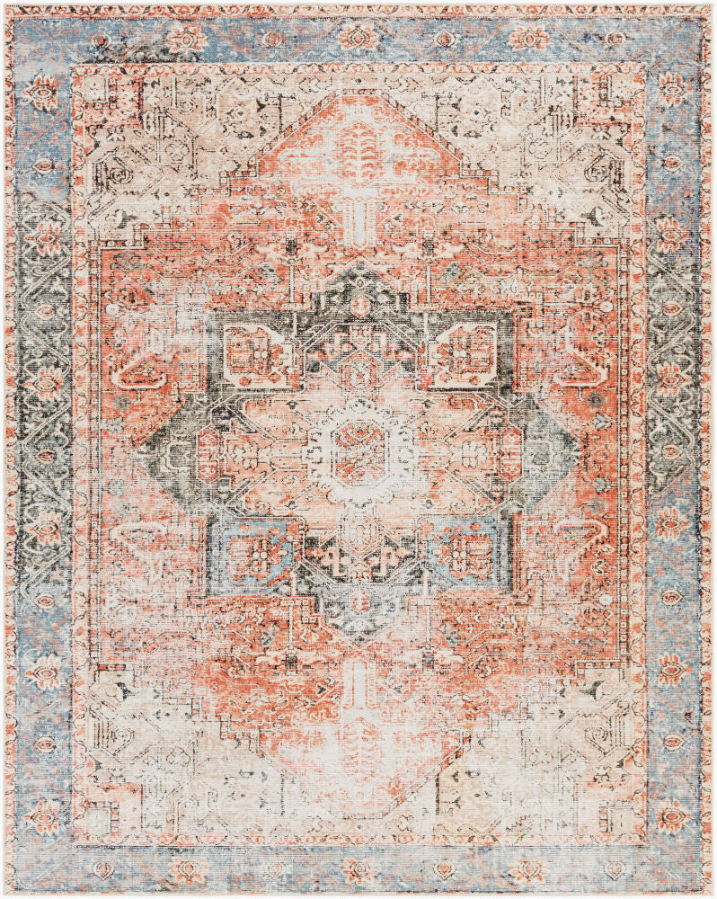 Amelie Machine Woven Rug — Beige/Black