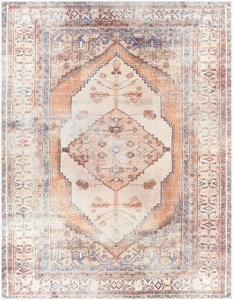 Amelie Machine Woven Rug — Black/Brown