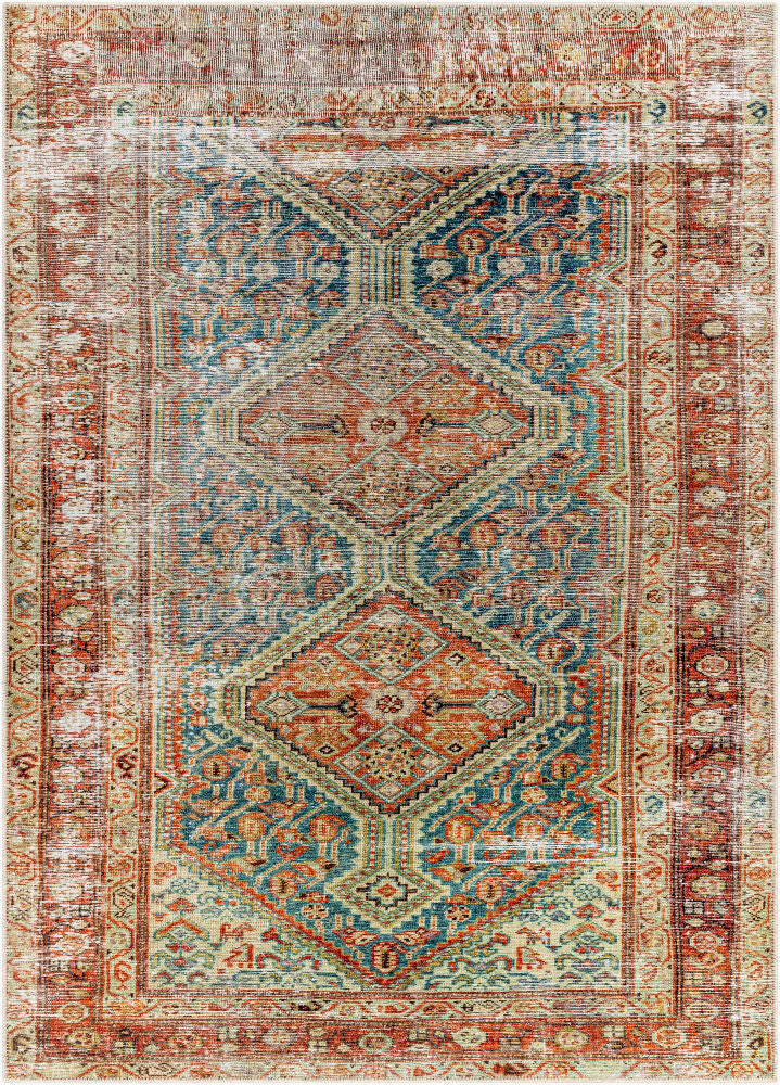 Amelie Machine Woven Rug — Cream/Dark Brown