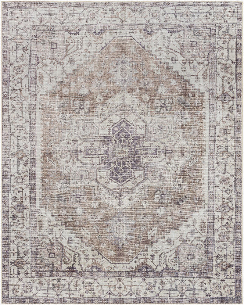 Amelie Machine Woven Rug — Dark Purple/Gray
