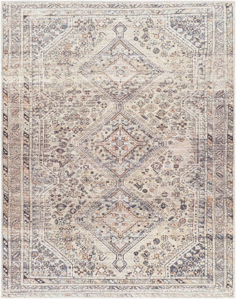 Amelie Machine Woven Rug — Black/Gray Livabliss Area Rug