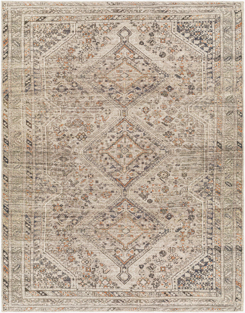 Amelie Machine Woven Rug — Black/Gray Livabliss Area Rug