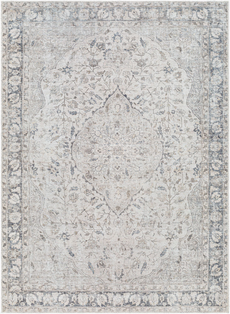 Amelie Machine Woven Rug — Black/Cream Livabliss Area Rug