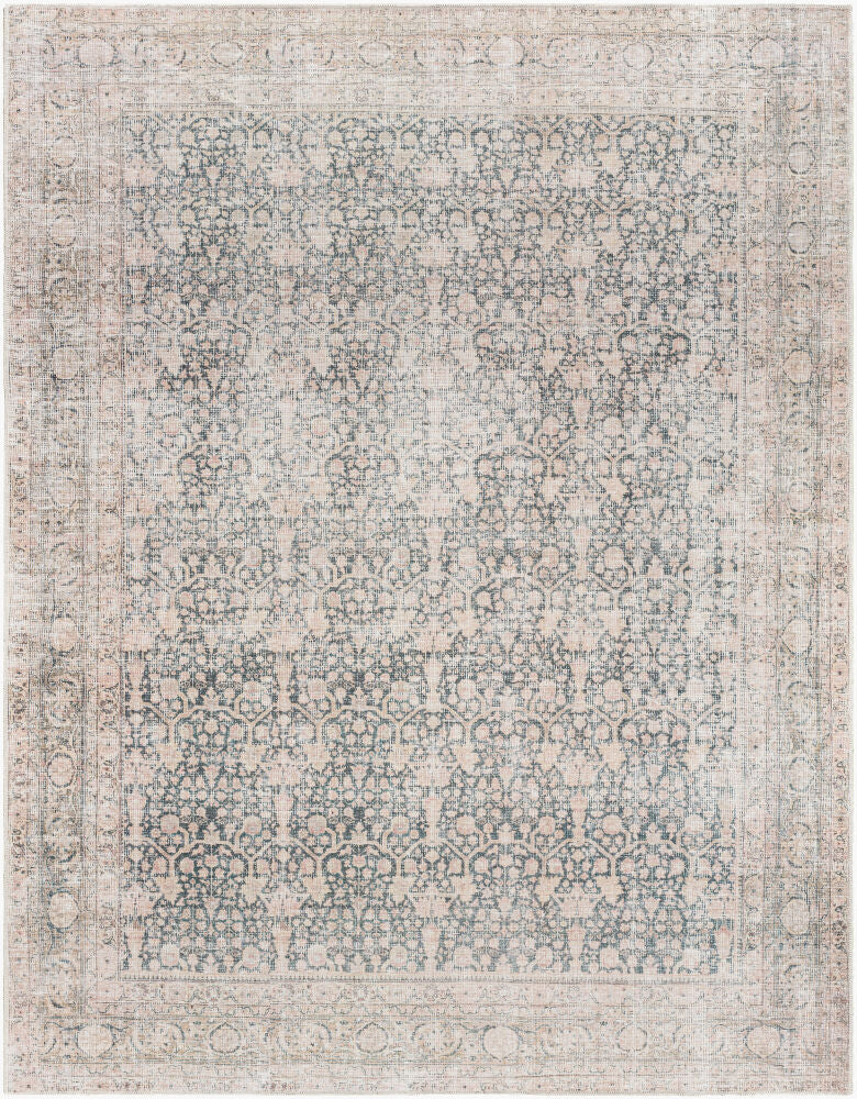 Amelie Machine Woven Rug — Beige/Black Livabliss Area Rug