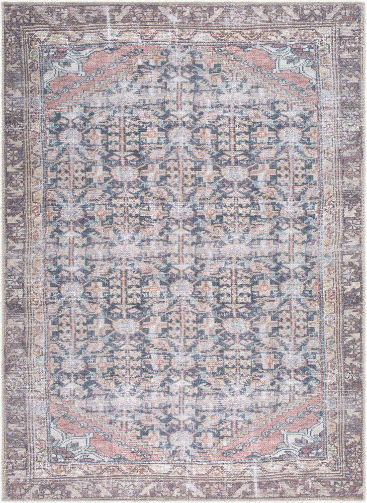 Amelie Machine Woven Rug — Beige/Black Livabliss Area Rug