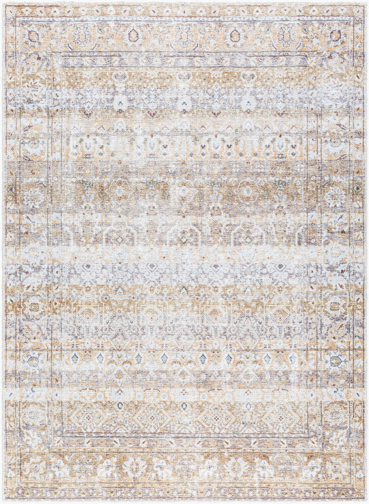 Amelie Machine Woven Rug — Beige/Charcoal Livabliss Area Rug