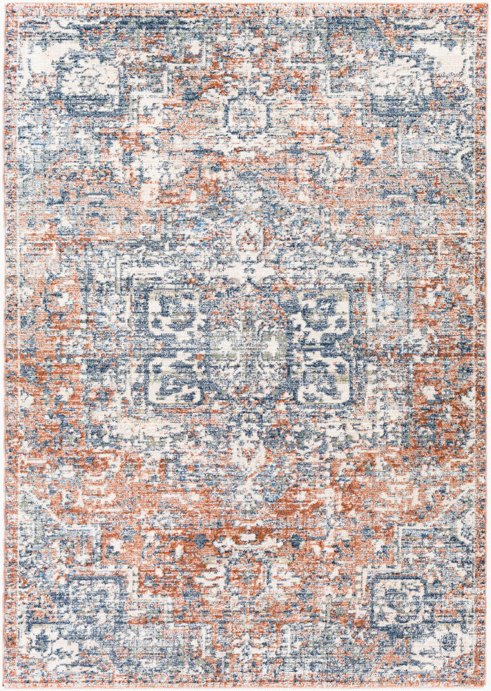 Amore Machine Woven Rug — Cream/Denim Livabliss Area Rug