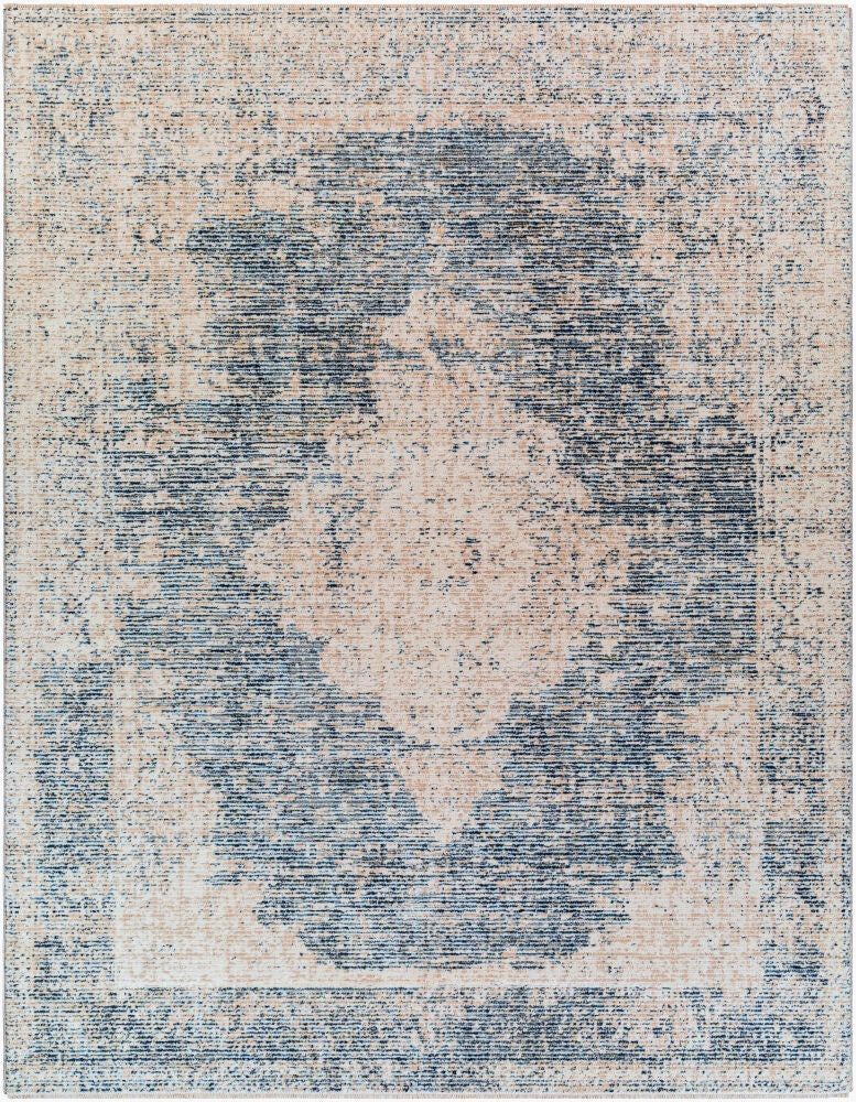Amore Machine Woven Rug — Cream/Denim Livabliss Area Rug