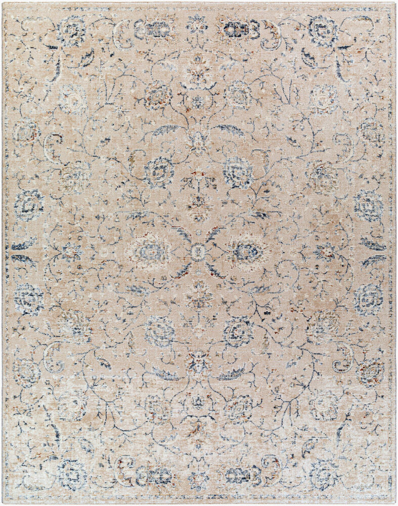 Amore Machine Woven Rug — Cream/Denim Livabliss Area Rug