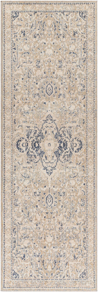 Amore Machine Woven Rug — Beige/Charcoal Livabliss Runner Rug