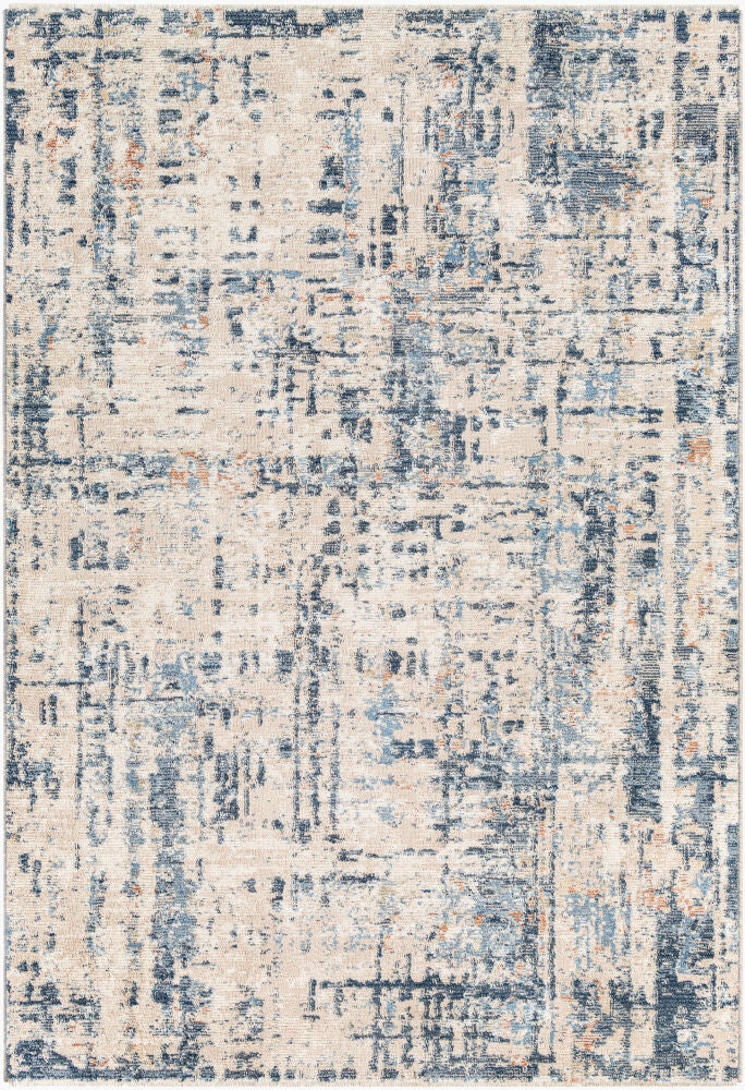 Amore Machine Woven Rug — Dark Blue/Deep Teal Livabliss Area Rug