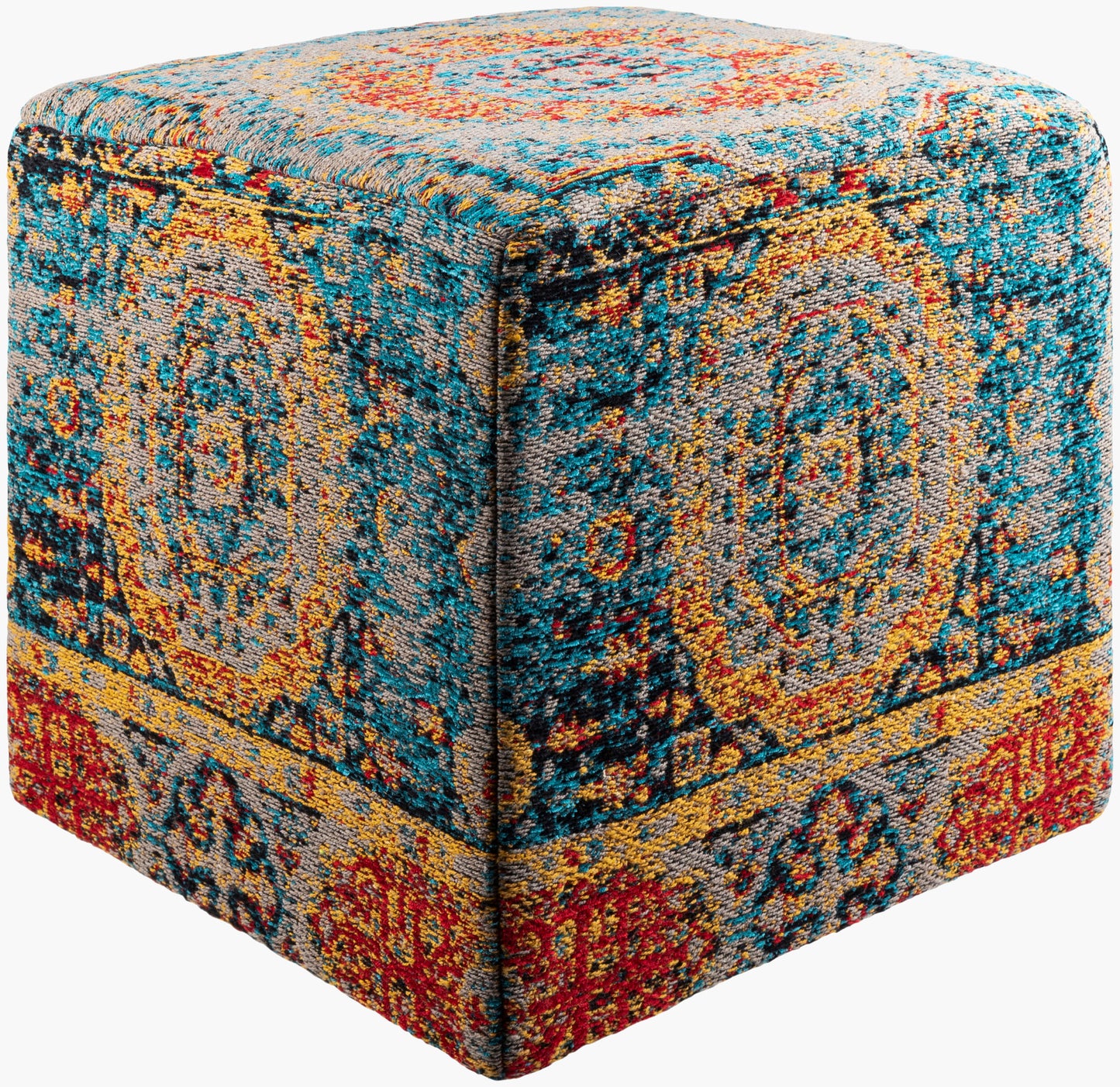 Amsterdam Ottoman — Black/Blue