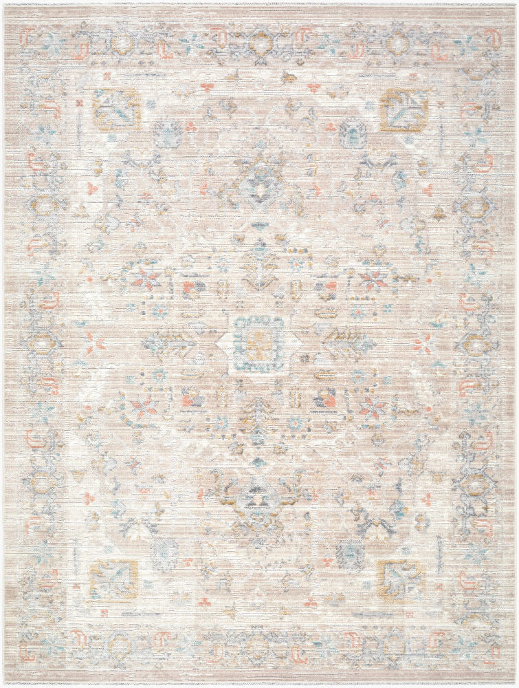 Amir Machine Woven Rug — Beige/Cream Livabliss Area Rug