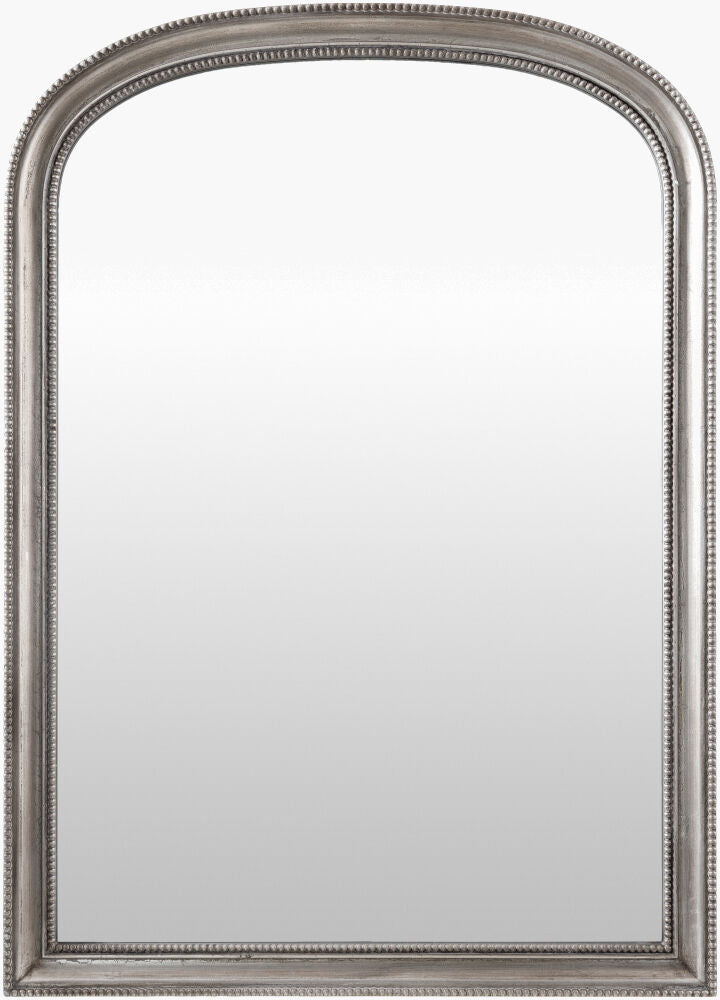 Nalanda Mantel Mirror — Metallic - Silver Livabliss Wall Mirror