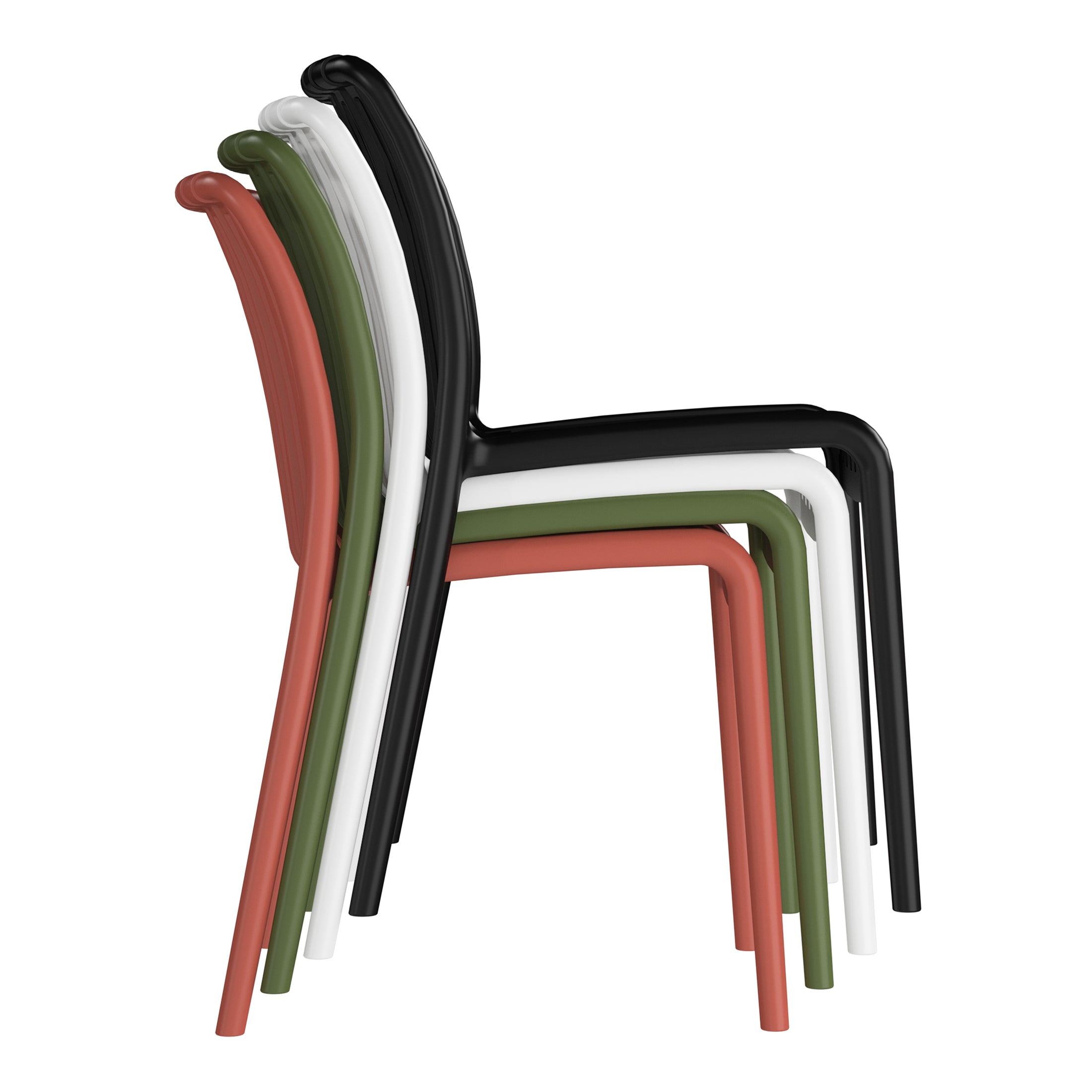 Polyform 3-Piece Chair With Side Table White Seahawk Designs Patio Conversation Sets