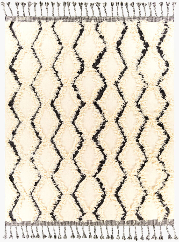 Apache Handmade Rug — Black/Cream Livabliss Area Rug