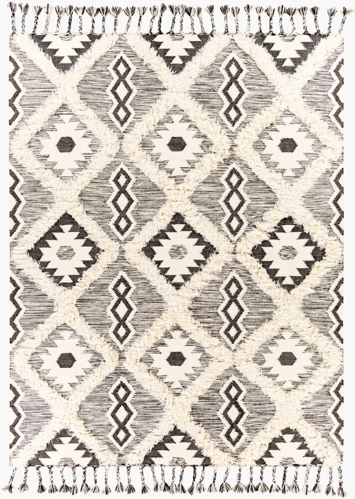 Apache Handmade Rug — Black/Cream Livabliss Area Rug