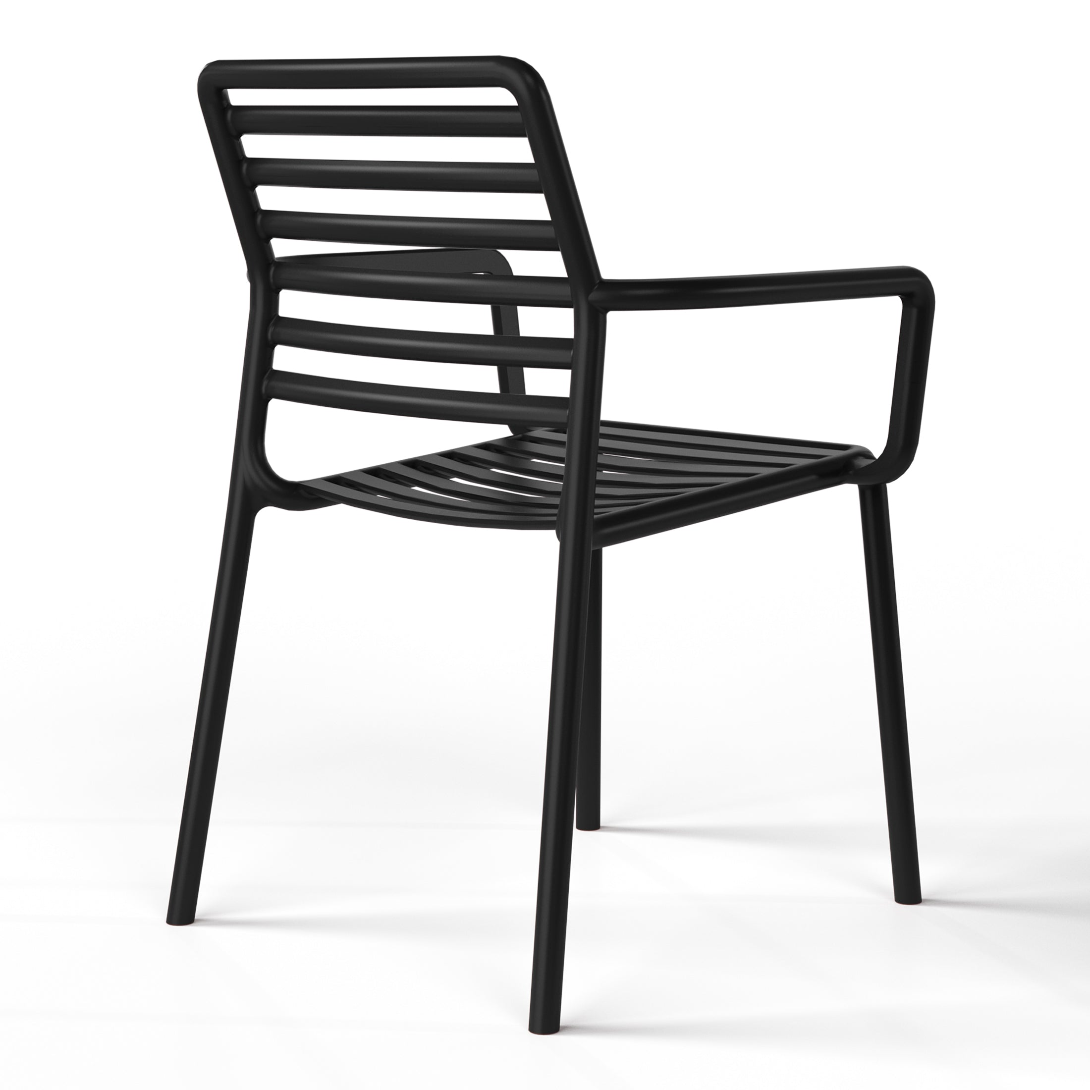 Polyform Stacking Dining Arm Chair (Set of 4) Seahawk Designs Patio Dining Chairs