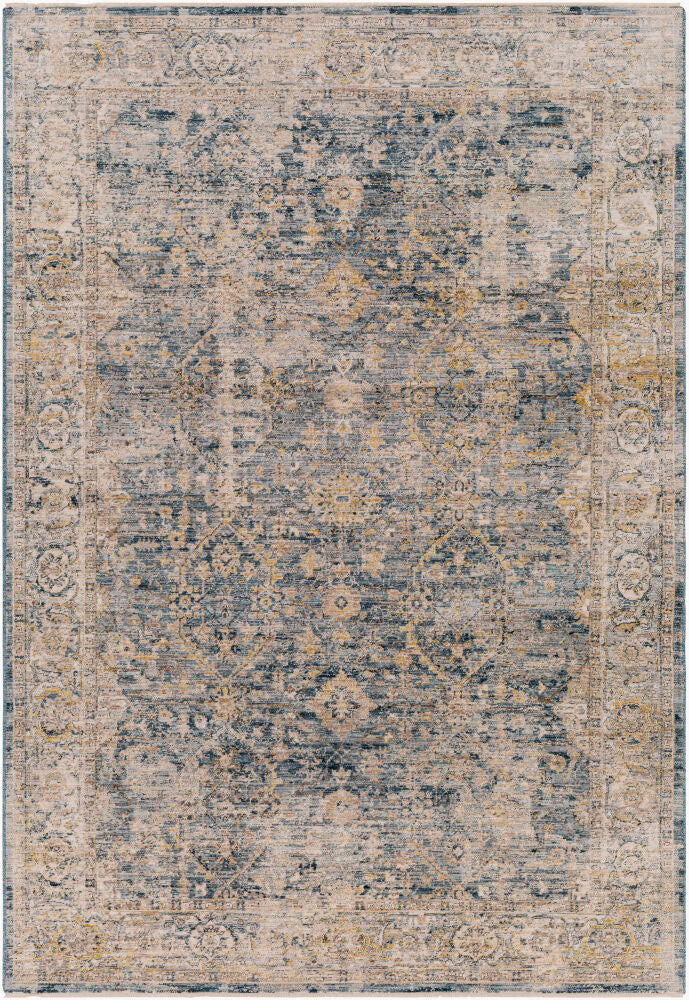 Aspendos Machine Woven Rug — Black/Charcoal Livabliss Area Rug