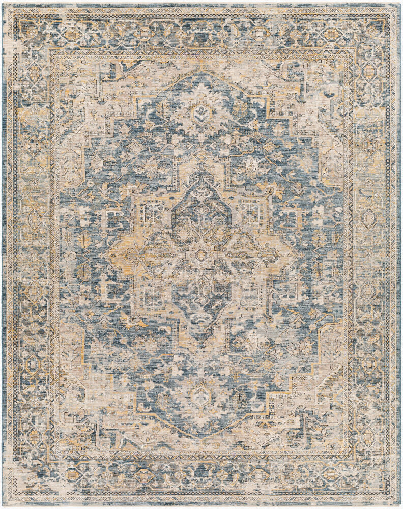Aspendos Machine Woven Rug — Black/Charcoal Livabliss Area Rug