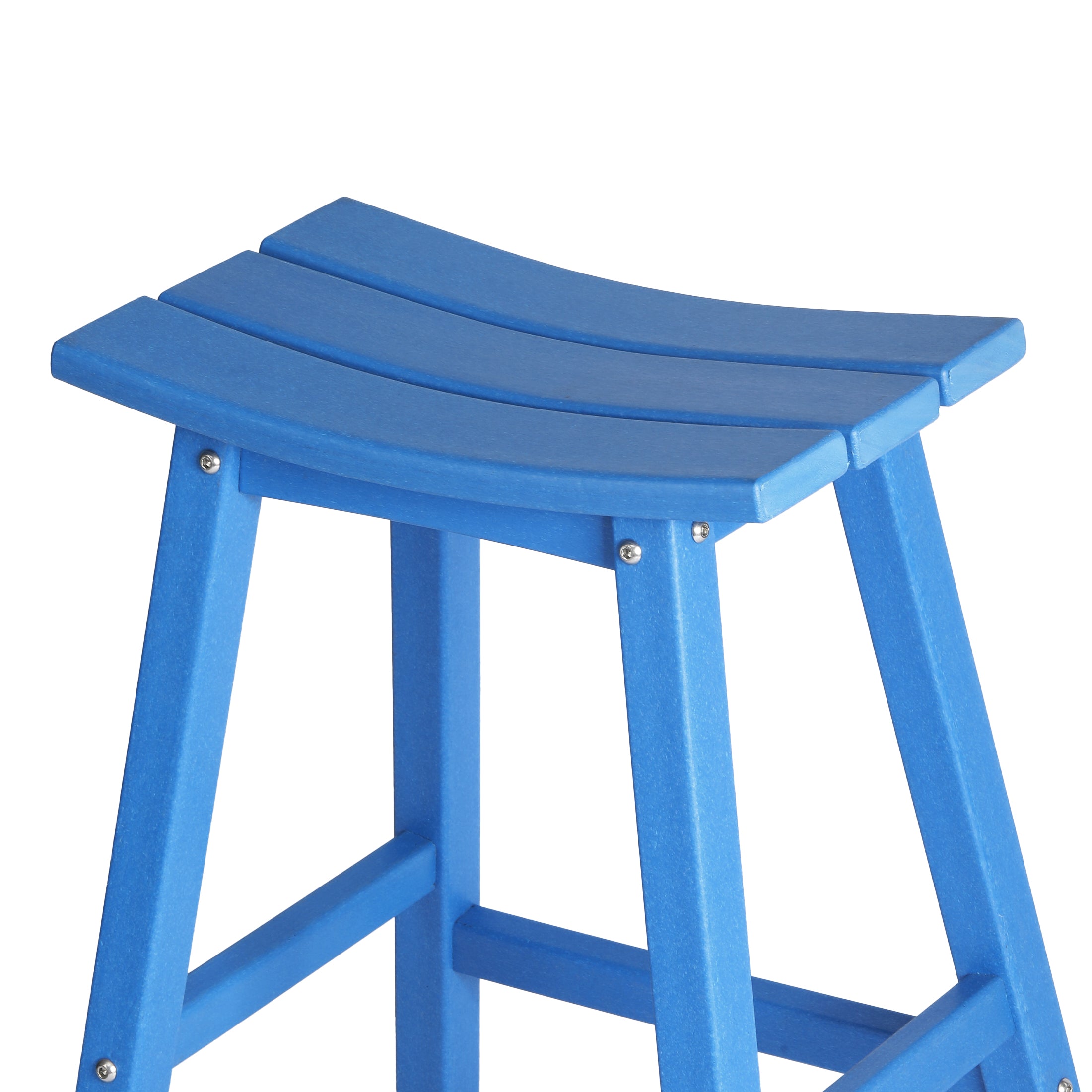 Stockholm All-Weather Outdoor Saddle Counter Stool (24" Height) Seahawk Designs Patio Bar & Counter Stools