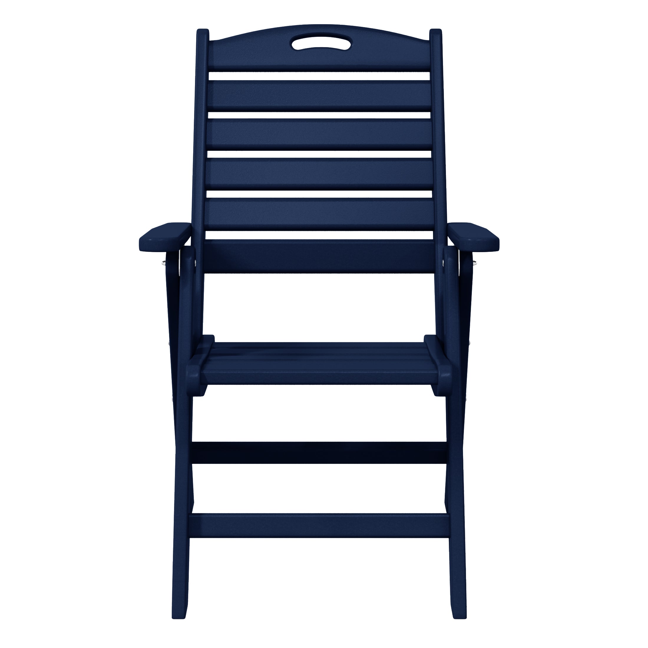 Aarhus Folding High back Dining Chair (Set of 2) Navy Blue Seahawk Designs Patio Dining Chairs
