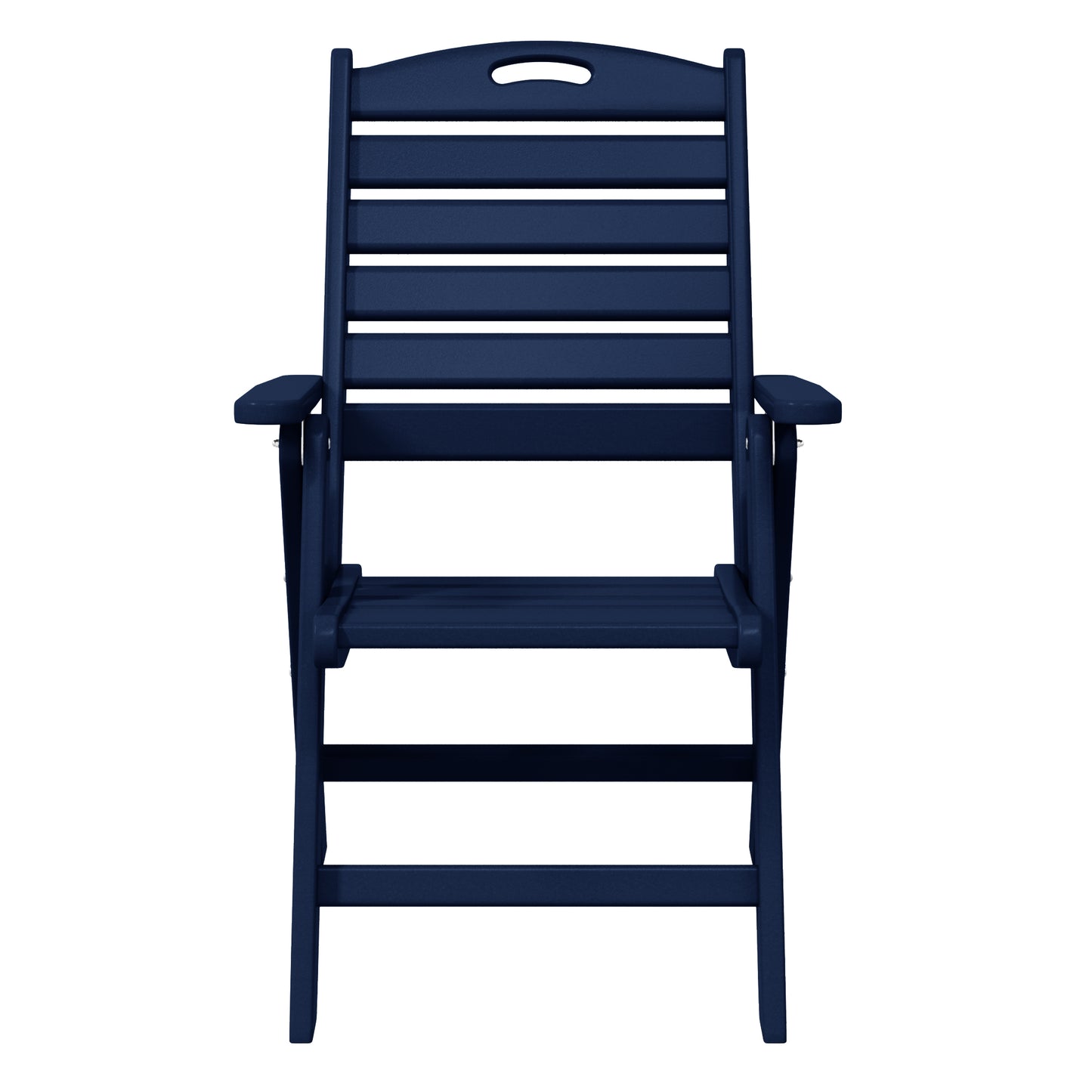 Aarhus Folding High back Dining Chair (Set of 2) Navy Blue Seahawk Designs Patio Dining Chairs